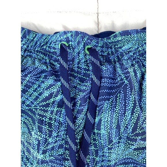 Land’s End Men's 2XL Volley 9"Board Shorts Swim Trunks Blue Green Floral - Picture 13 of 16